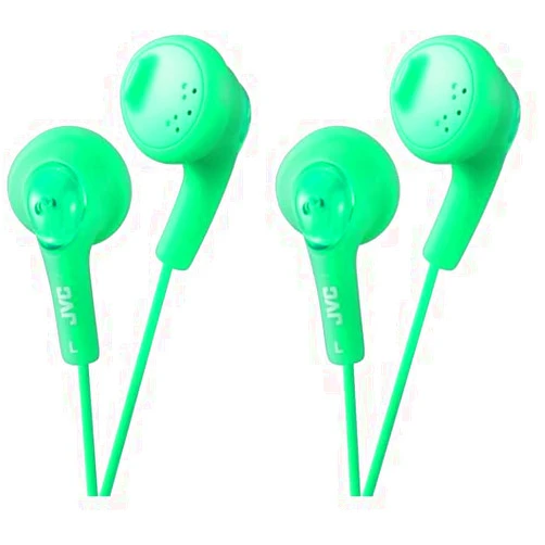 JVC HAF160G Gumy Ear Bud Headphone Green (Pack of 2)