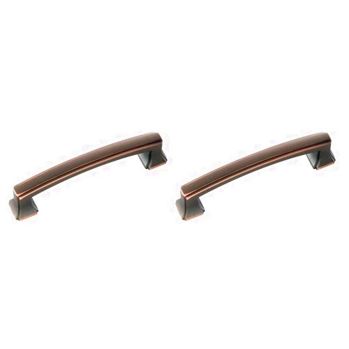 Hickory Hardware P3232-OBH 96mm Bridges Pull, Oil-Rubbed Bronze Highlighted (Pack of 2)