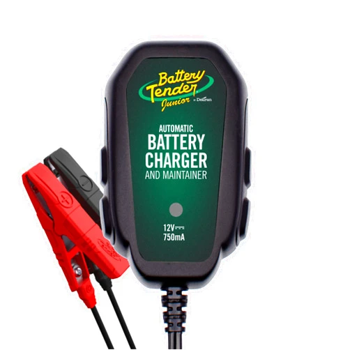 Battery Tender Junior 12V, 750mA Charger and Maintainer: Automatic 12V Powersports for Motorcycle, ATVs, and More - Smarter Than a Trickle Charger - 021-0123