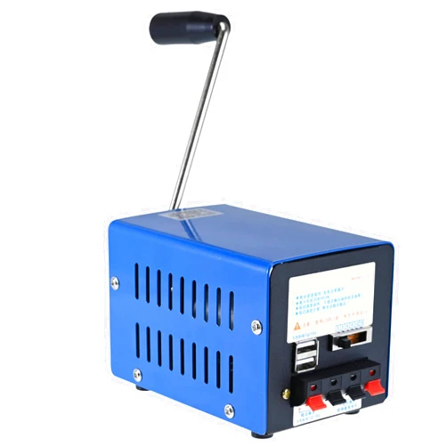 VQP 20W Portable Generator for Camping, Hand Crank Generator, Small Camping Generator, VQP Off Grid Living Supplies, Manual Power Supply Emergency Backup