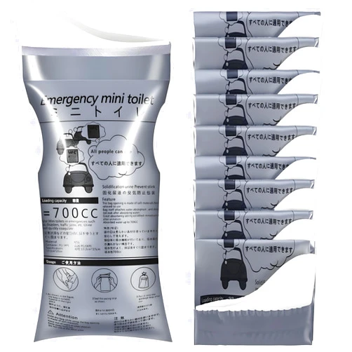 Yiudbaoo 10 Pack Disposable Emergency Urinal Bag, Portable Camping Pee Bags, Travel Pee Bags, Traffic Jam Emergency Portable Urine Bag, Vomit Bags, for Men Women Kids Children Patient