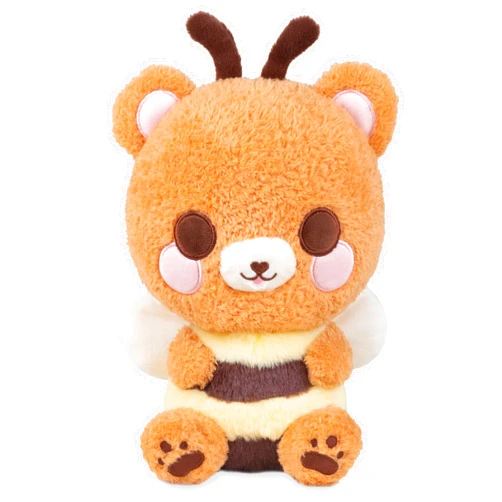 Cuddle Barn PlushGoals - Hunny The Sweet Bear Bee | Cute Kawaii Plush Teddy Honey Bumblebee Soft Cuddly Fairycore Cottagecore Plushie Gift, 10 inches