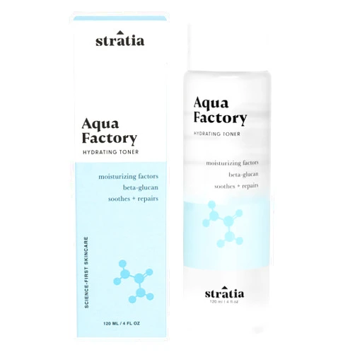 Stratia Aqua Factory Beta Glucan Hydrating Toner, 4oz, for Sensitive, Dry Skin - Intense Hydrating Moisture