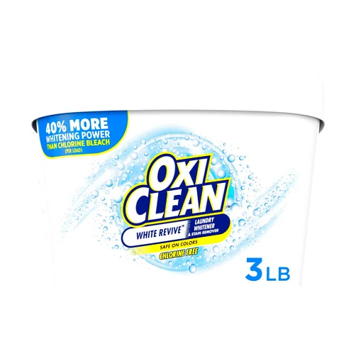 OxiClean White Revive Laundry Whitener and Stain Remover Powder, 3 lb