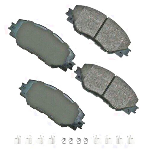 Akebono ACT1210A Ultra-Premium Ceramic Front Disc Brake Pads , GREY