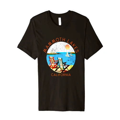 Mammoth Lakes Retro Souvenir Apparel Retro Mammoth Lakes Souvenir - Vintage lake Vacation Premium T-Shirt