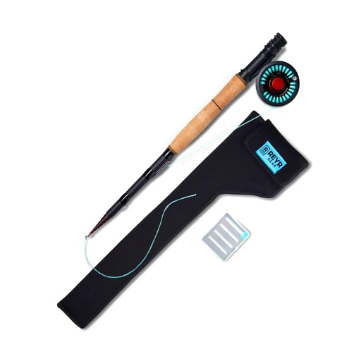 REYR GEAR First CAST Fly Rod, Telescoping Travel Fly Rod and Reel Combo, Portable Fly Fishing Gear for Traveling and Backpacking, 6WT Fishing Rod