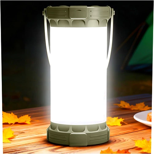 Glocusent 135 LED Ultra Bright Camping Lantern, Up to 200H, 5000mAh Camping Lights with 3 Colors & 5 Brightness, SOS, Max 1500LM, Rechargeable Lantern for Power Outages Camping Hiking Emergency