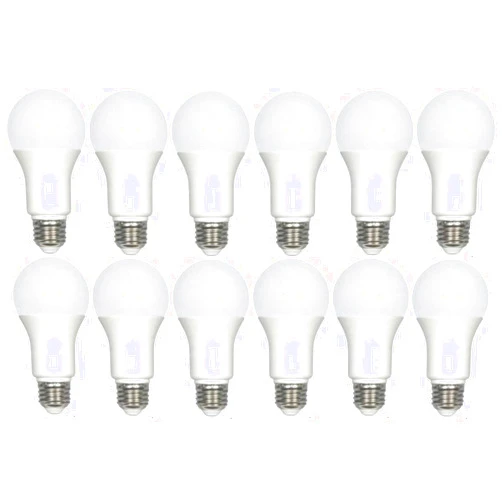 SATCO S29837 9.8 Watt 120 Volt; A19 LED Light Bulbs; 3500K; E26 Medium Base; 220 deg. Beam Angle (12 LED Light Bulbs)
