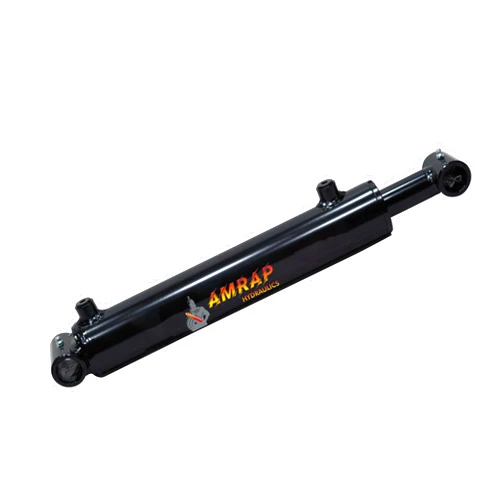 AMRAP HYDRAULICS 2x4 Hydraulic Cylinder - Double Acting Welded Cross Tube Hydraulic Cylinder 2 Inch Bore 4 Inch Stroke, SAE 6 Port, 3500 PSI.