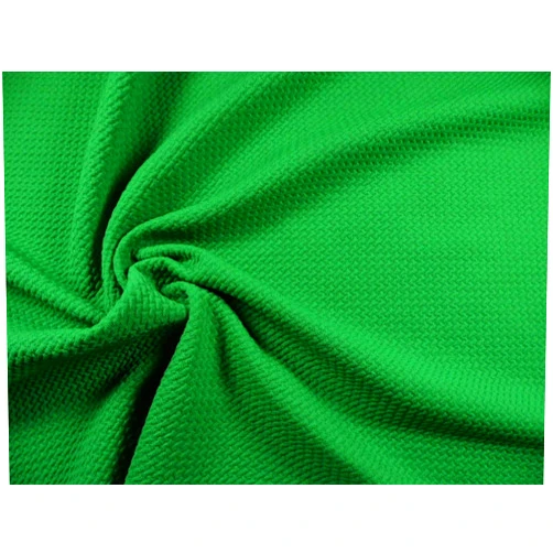 Paylessfabrics.com Bullet Textured Liverpool Fabric 4 Way Stretch Kelly Green Q50