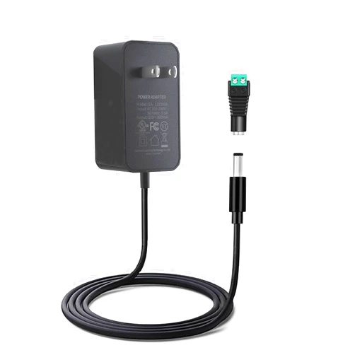 Hosyl 12V 3A Power Supply AC Adapter, Hosyl UL Listed AC 100-240V to DC 12 Volt 3 amp Power Supply with 5.5mm x 2.1mm Wall Plug