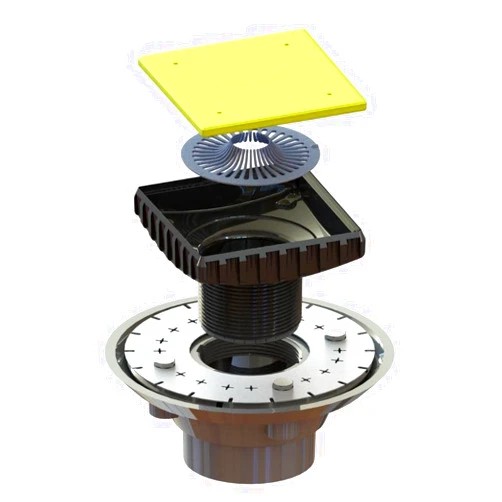 Ebbe E4024 PVC Three Piece Drain Assembly, 2-Inch, Black