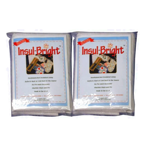 Warm Company Steam-A-Seam Insul-Bright Insulated Lining 36 x 45 Inches - 2 Packs