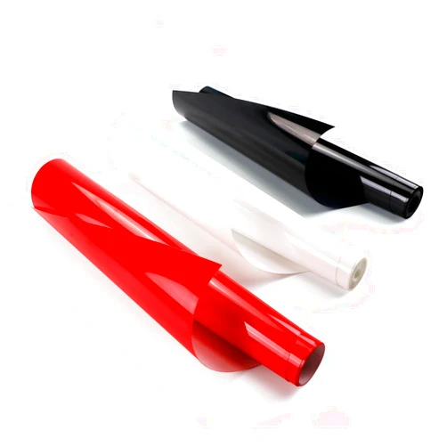 JANDJPACKAGING JANDJPAKAGING Heat Transfer Vinyl Black White and Red HTV Vinyl Rolls- 3 Pack 12