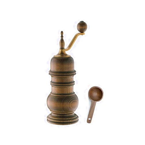 Zassenhaus Speyer 5.1-Inch Dark Stained Beech Pepper Mill - With Wooden Spice Scoop