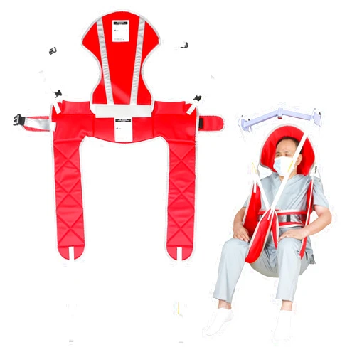 EZ Assistive Patient Lift Sling - Medical Patient Lifts Sling Without Head Support for Elderly/Disabled/Handicap Bath or Toileting,500 lbs SWL(Medium, with Head Support)
