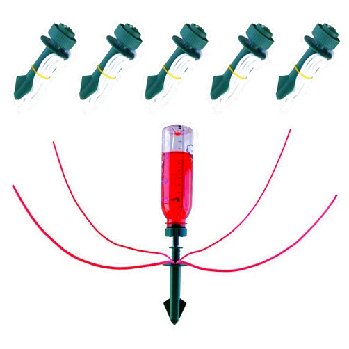 Generic Microwater Plant Watering Reservoir, Suitable for Everyday and Holiday use, Automatic drip Irrigation with microadjuster Switch for Indoor and Outdoor，Large and Small Plants (Pack of 6)