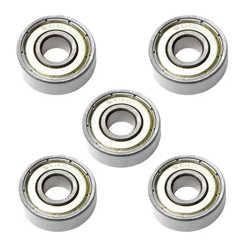 Othmro Deep-Groove Ball Bearings,5Pcs 608ZZ Deep Groove Bearings 8x22x7mm Ball Bearing Double Sealed Gcr15 Deep Groove Ball Bearing for Scooters Dental Equipment Elevators Ship Rudder Shafts