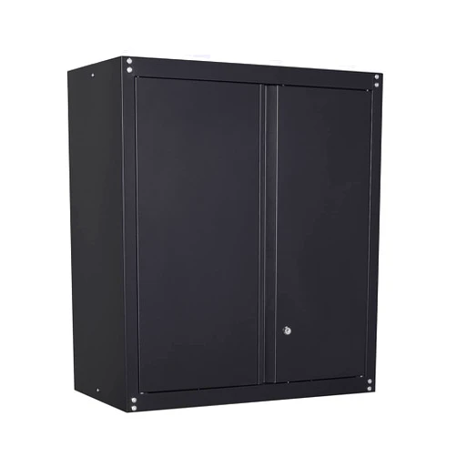 Aoleego Black Wall Storage Cabinet with Adjustable Shlef,Metal Wall Storage Cabinet with Lock for Kithen, Bathroom,Garage