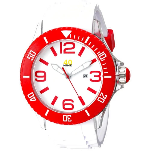 40Nine Extra Large 50mm Red Watch