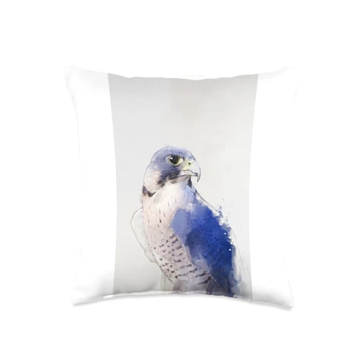 Bloom & Florence Falcon Bird Cute Wildlife Gift. Throw Pillow, 16x16, Multicolor