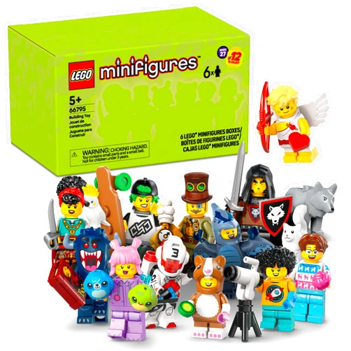 LEGO Minifigures Series 27 6 Pack - Multipack of Collectible Figures for Kids, Boys and Girls, Ages 5+ - Mystery Blind Box of 12 Possible Minifigures - Gift Idea for Birthdays or Events - 66795