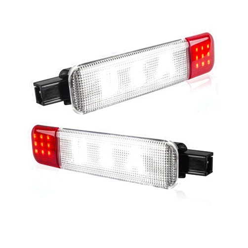 Carrep LED Interior Door Panel Courtesy Light,Door Warning Light Lamp Assembly Compatible with Silverado/Sierra C/K 1500 2500 3500 Suburban Tahoe Avalanche Yukon Escalade