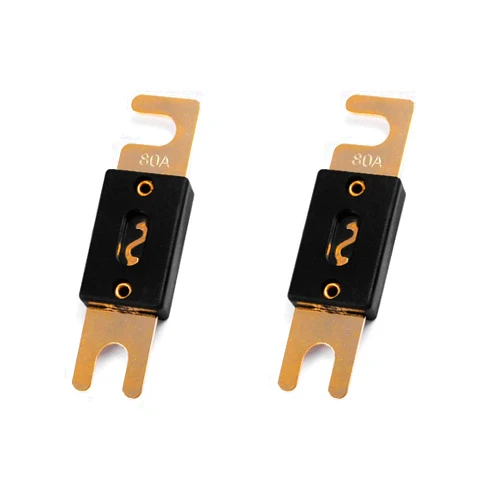 LEIGESAUDIO 80Amp ANL Fuses Gold Plated Fuse 2 Pack (80Amp)