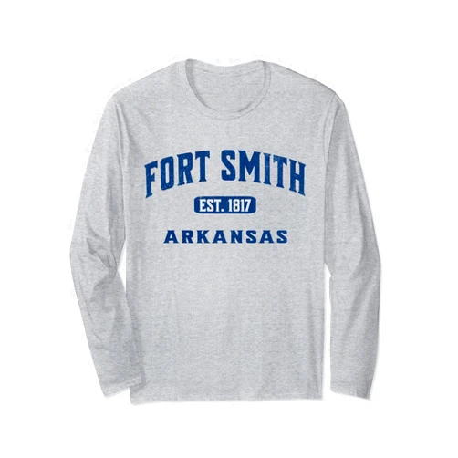 Fort Smith Arkansas Locals Visitors Vintage Athletic AR Souvenir Visit Fort Smith Arkansas Long Sleeve T-Shirt