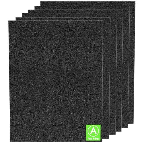 Dekiru Carbon Activated Filter Precut for HPA300 Prefilter Compatible with Honeywell Air Purifier Filter Replacement, Fit for Easy Installation Advanced Filters (6 Pack)