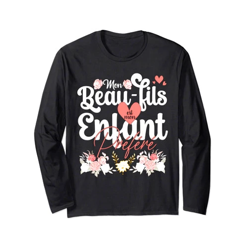 Idee Cadeau Original Personnalisé Pour Belle-Mère Enfant Préféré Idée Belle Mere Maman Humour Anniversaire Long Sleeve T-Shirt