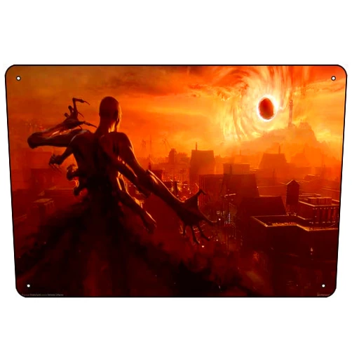 TIAiuaop Redfall Game Poster tin Metal Sign Retro Wall Decor for Home Cafes Office Store Pubs Club Sign Gift 12 X 8 INCH