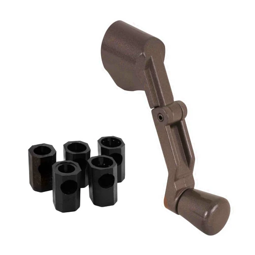 Prime-Line H 3960 Casement Folding Crank Handle, 2-3/4 In. Width, Die Cast Zinc, Bronze Finish (Single Pack)