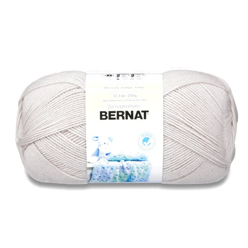 Bernat Baby Big Ball Sport Yarn, 12.3 oz, Gauge 3 Light, 100% Acrylic, Baby Grey