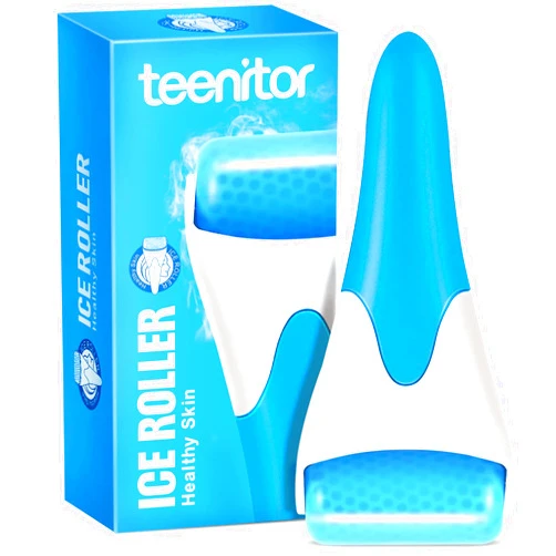 Teenitor Blue Ice Roller for Face, Ice Face Roller, Face Massager Tool, Puffiness Migraine Pain Relief and Minor Injury, Face Roller Skin Care
