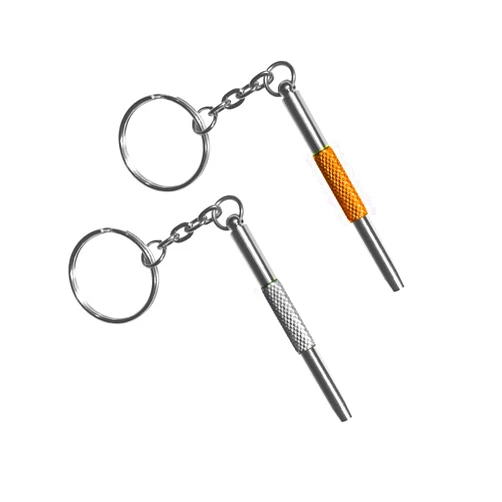 HANDY ZNIE Eyeglass Repair Screwdriver Kit Keychain-2PCS 3 in 1 Colorful Mini Precision Screwdriver with Keychain-Eyeglass, Sunglass, Watch, Jewelry, Electronics, Toy Repair Kit (GOLD, SILVER)