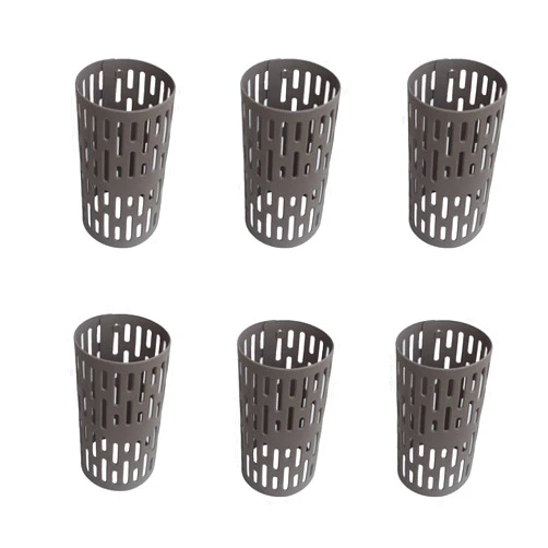 RAIKEDR Plastic Tree Trunk Protectors, Nursery Mesh Tree Bark Protector - Tree Guard, Prevent Damage from Trimmers, mowers, Rodents (6 Pack)