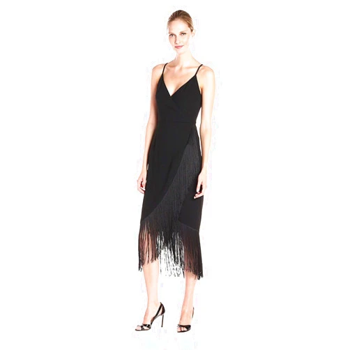 RACHEL Rachel Roy Women's Fringe Midi Dress