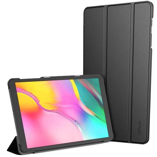 JETech Case for Samsung Galaxy Tab A 10.1 2019 (SM-T510/T515), Slim Stand Hard Back Shell Cover with Auto Wake/Sleep (Black)