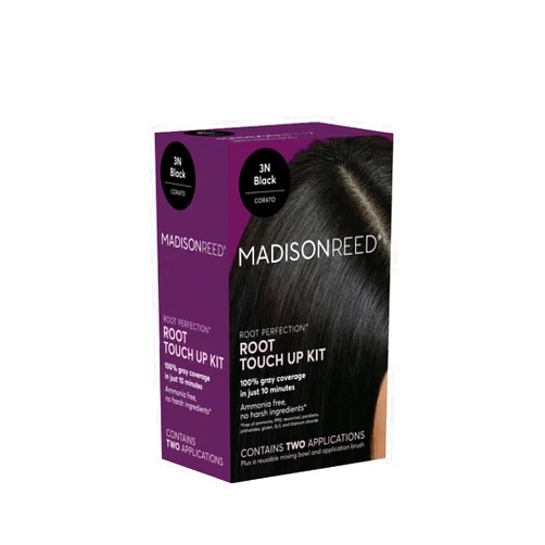 Madison Reed Root Perfection Permanent Root Touch Up, Black 3N Corato, 10 Minutes for 100% Gray Root Coverage, Ammonia-Free Hair Dye, Two Applications