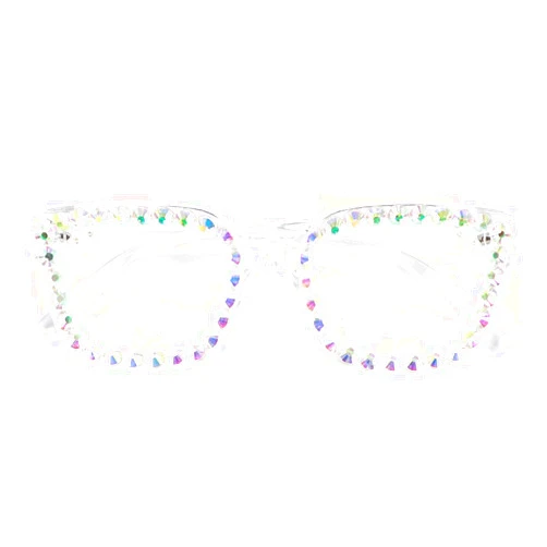 FUPRECIOUS Reading Glasses for Women Square Blue Light Blocking Computer Rhinestone Fashion Reader Glasses