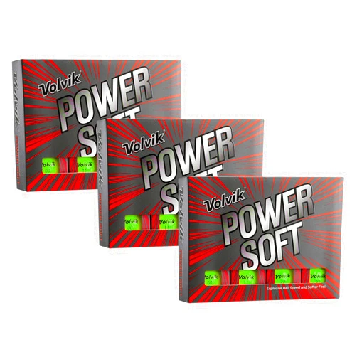 Volvik Power Soft Explosive Ball Speed Golf Balls 3 Dozen Bundle Gift Set