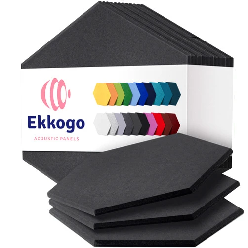 Ekkogo Acoustic Panels 12-Pack Soundproof Wall Panels 12