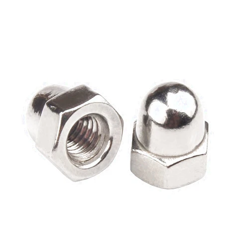 Instockbolts M8-1.25 Acorn Cap Nuts, 304 Stainless Acorn Nuts, 25Pcs-Pack