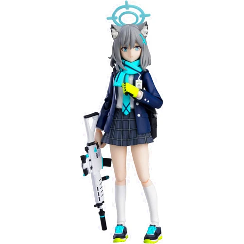 RKJOO Blue Archive Figma Sunaookami Shiroko Action Figure 15CM