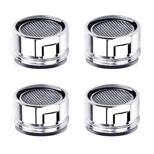 Alamic Faucet Aerator Kitchen Sink Aerator Replacement Parts with Brass Shell 15/16-Inch Male Threads Aerator Faucet Filter with Gasket for Kitchen Bathroom - 4 Pack
