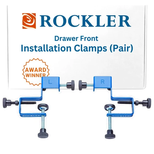 Rockler Cabinet Drawer Installation Clamps – Right, Left-Side Drawer, Cabinet Tools – Steel, Plastic Drawer Front - Front Woodworking Clamps for Easy, Fast Installation