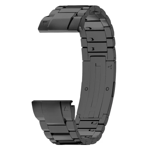 LDFAS Fenix 7/6/5 Band, 22mm Titanium Metal [Super Scratch Resistant] Quick Easy Fit Watch Strap Compatible for Garmin Fenix 7 Pro/6 Pro/5 Plus/quatix 7/Instinct 2 Bands, SSR-Black
