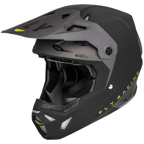 Fly Racing 2023 Formula CP Helmet (Matte Black/Grey/Hi-Vis, Youth Large)